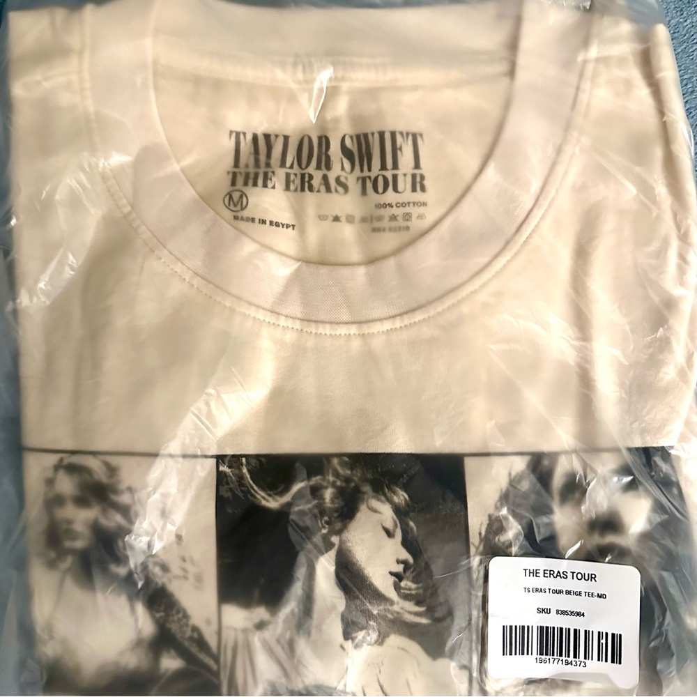 Beige Eras Tour Tee - Concert exclusive Taylor Swift merch